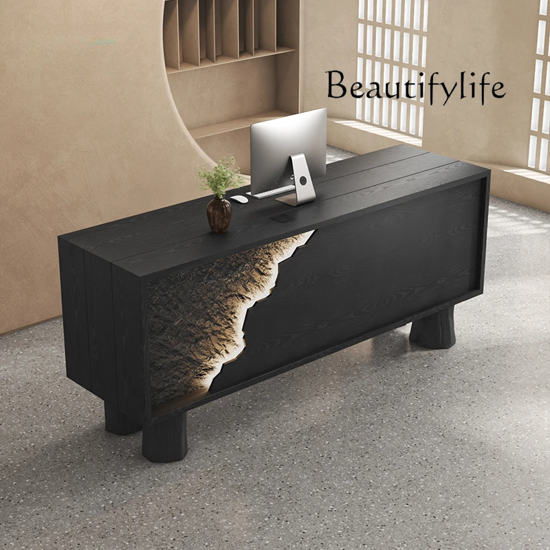 Shop Black Wabi Sansi Wind Collection Desk Creative Homestay Front Desk New Products