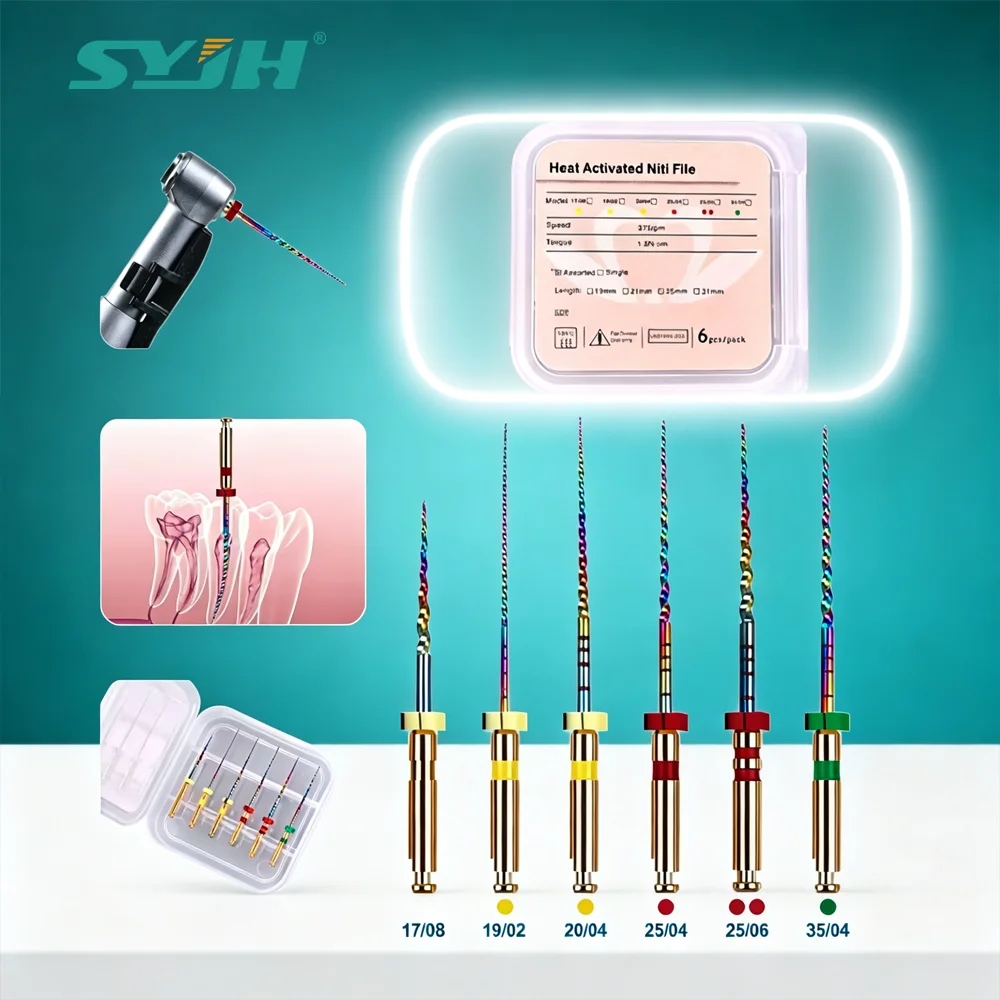 Dental Niti Rainbow Files Rotary Thermal Activation Files Engine Use Heat Activated Canal Root Treatment Files Dentistry Tools