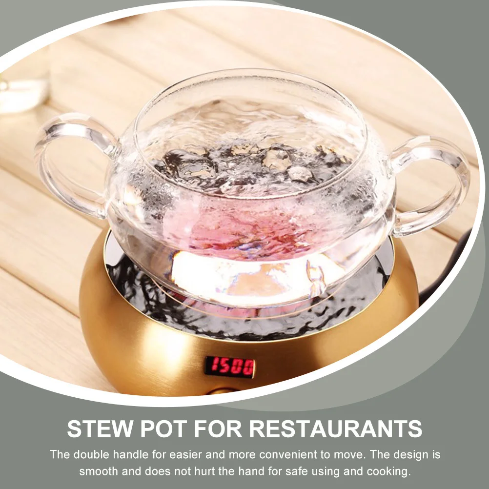 

Clear Glass Saucepan with Lid Heat Resistant Cooking Pot for Kitchen Stew Pasta Glass Cooking Pot Kitchen Pots