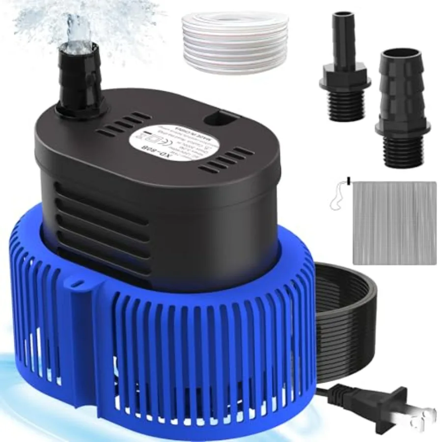 

Pool Cover Pump above Ground - Submersible Water Sump Pump Swimming Water Removal Pumps, with Drainage Hose and 25 Feet Extra L