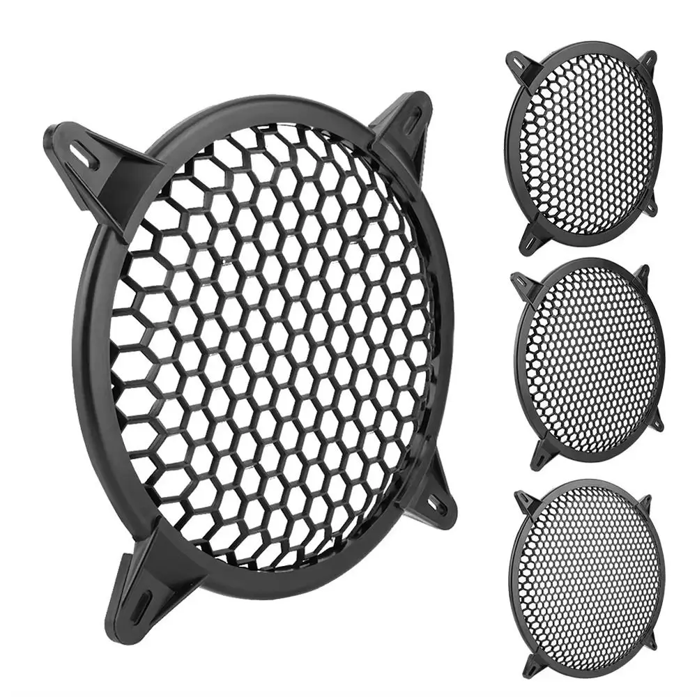 1 Peça Nova Grelha de Subwoofer Redonda de Plástico de 4/6/8/10/12 Polegadas, Rede de Malha de Substituição para Alto-falante, Acessórios para Alto-falante
