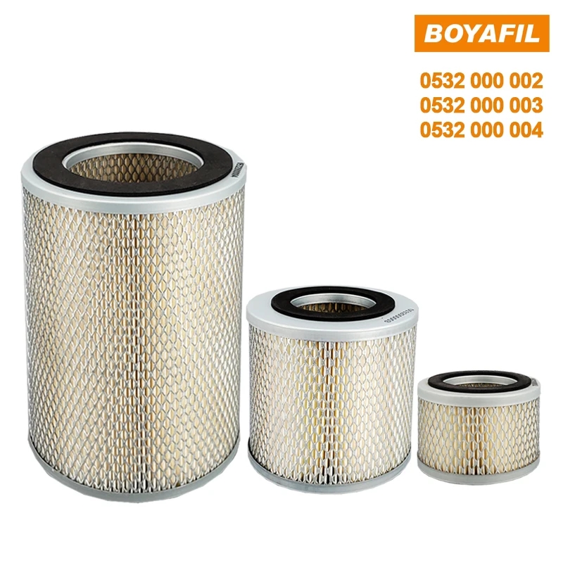 Boyafil Inlet Air Filters 0532000002 0532000003 0532000004 Air Separator Repair Part Set Replacement Vacuum Pump Exhaust Filters