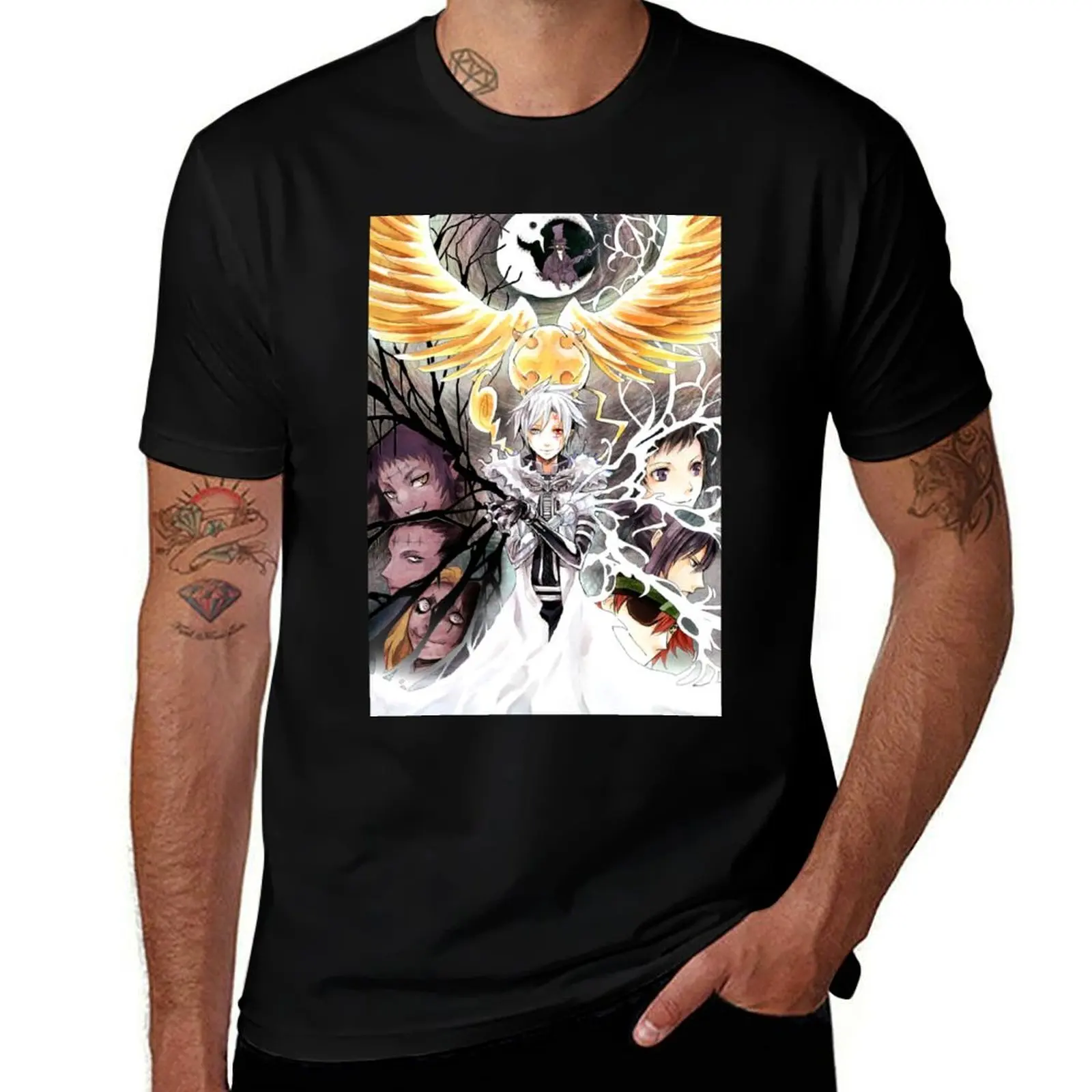 DGM - Camiseta deportiva ligera de manga corta D.Gray-Man