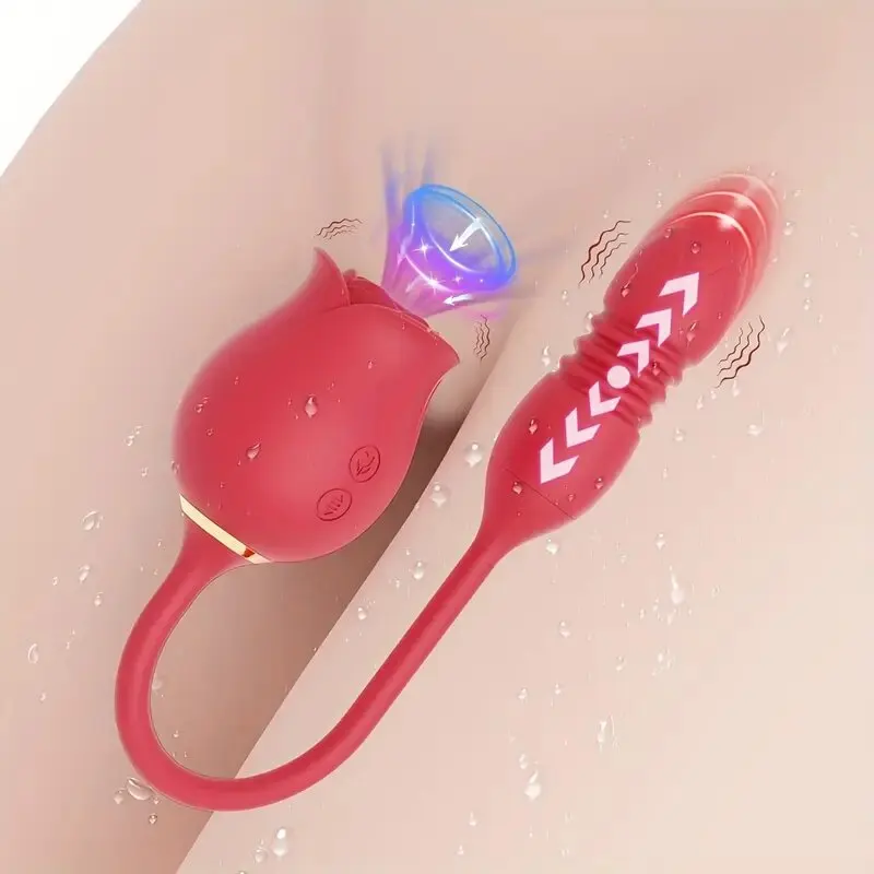 2 في 1 الورد مص هزاز النساء الحلمة المهبل دسار الموزه اللسان لعق الاختراق هزاز للمهبل الجنس لعب الكبار