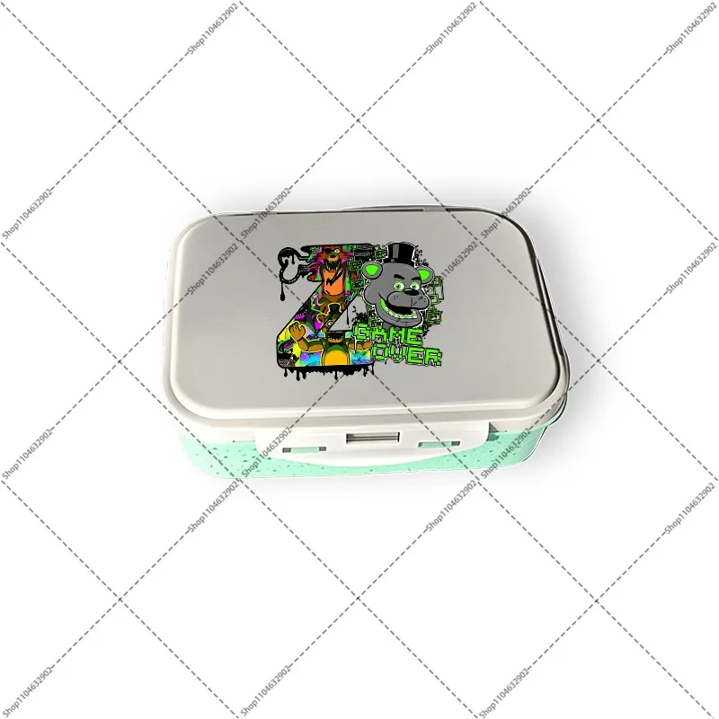 FNAF صندوق الغداء خمس ليالٍ في فريديز بينتو صندوق الغداء مكتب المدرسة المحمولة الكرتون نمط حاويات تخزين المواد الغذائية هدايا الحفلات #5