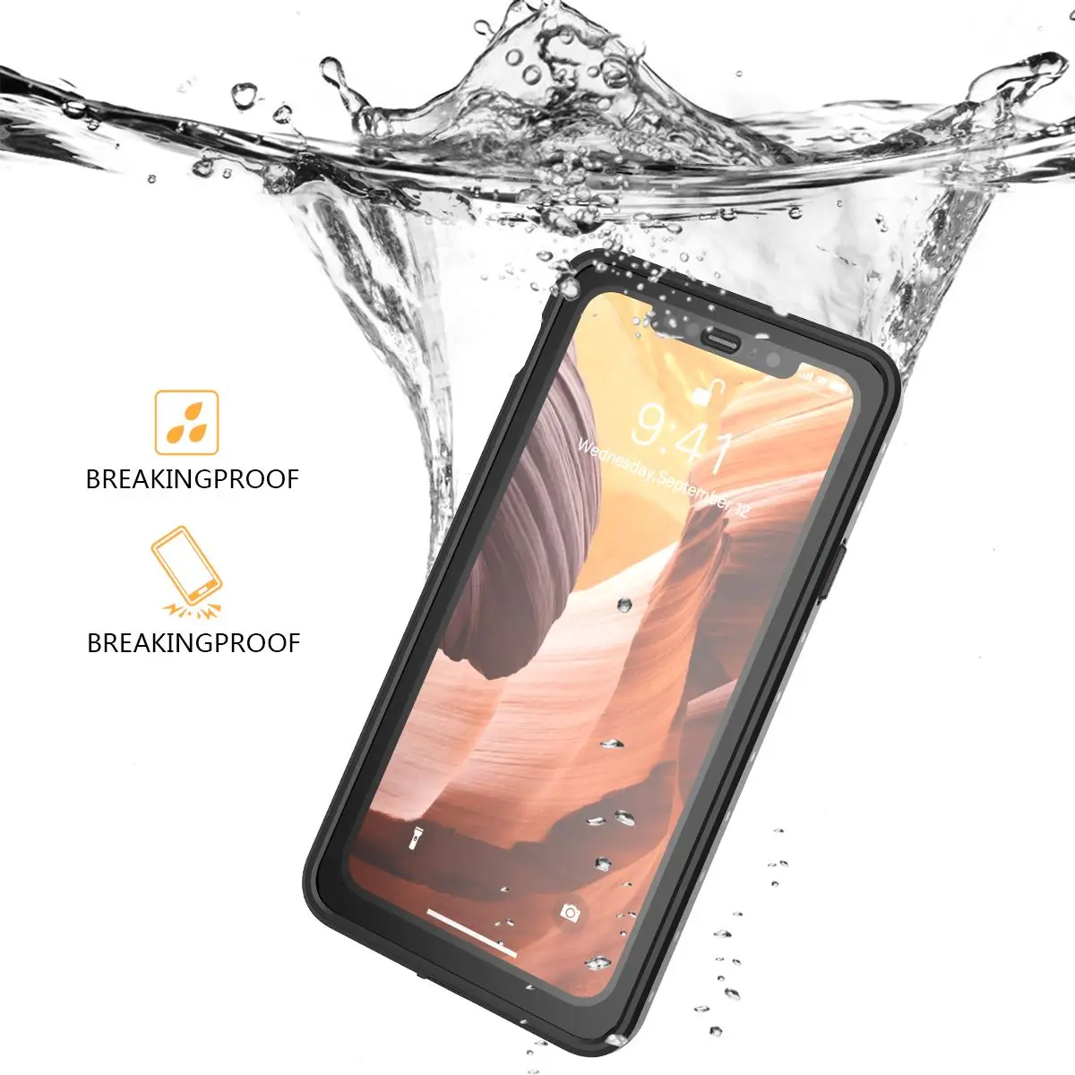 

Водонепроницаемый чехол для iPhone 13 12 Pro Max с полной защитой от снега, подводный чехол для iPhone 11 12 Pro XS MAX 7/8 Plus