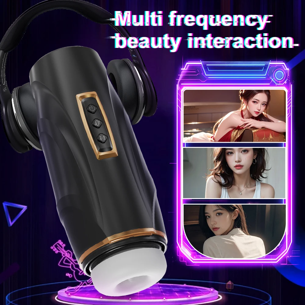 Automatic Male Masturbator Telescopic Vibration Masturbation Cup Penis Blowjob Piston Machine Adults Supplies Sex Toys for Men