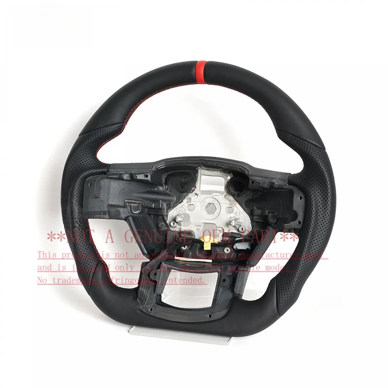 For Ford Steering Wheel Horn Cover 15 F150 Raptor Nappa Full Leather Horn Shell Decorative Cover