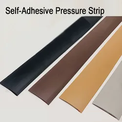 1M PVC Floor Threshold Seam Edge Trim Sealing Strip Self-adhesive Door Bottom Anti-collision Rubber Strip Protective Carpet Mat