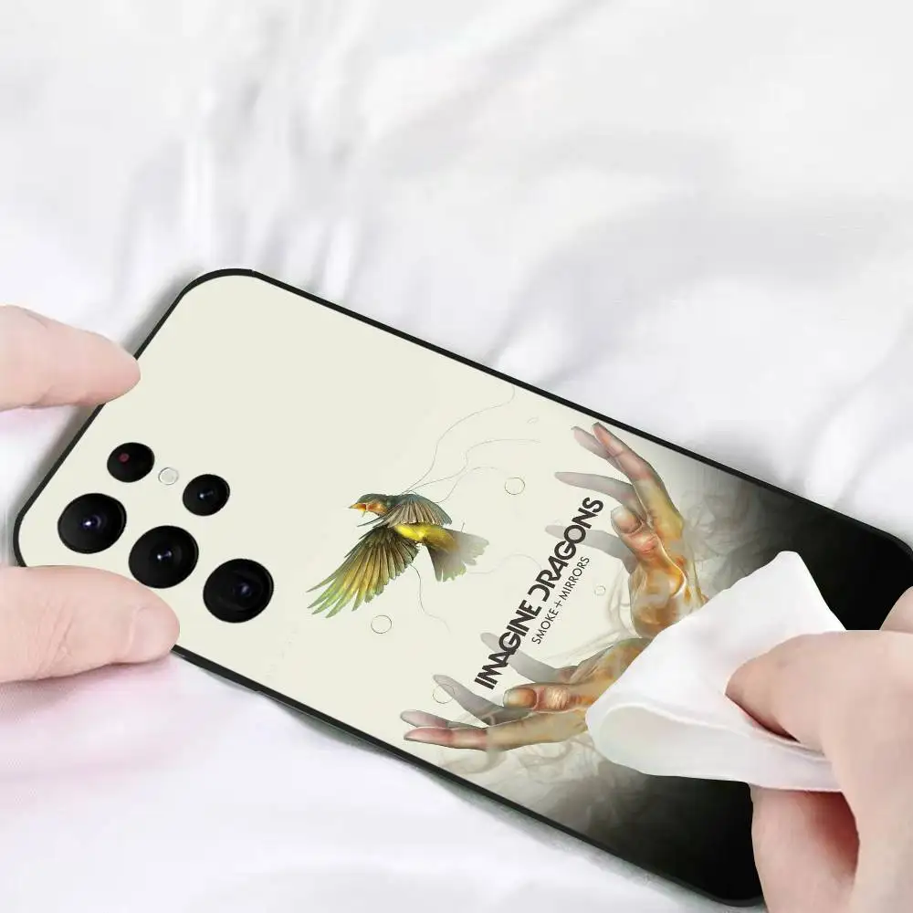 Lmagine d-dragons banda capa de telefone para telefone série s s20 s21 s22 s23 s24 fe plus ultra tpu capa macia para a pele