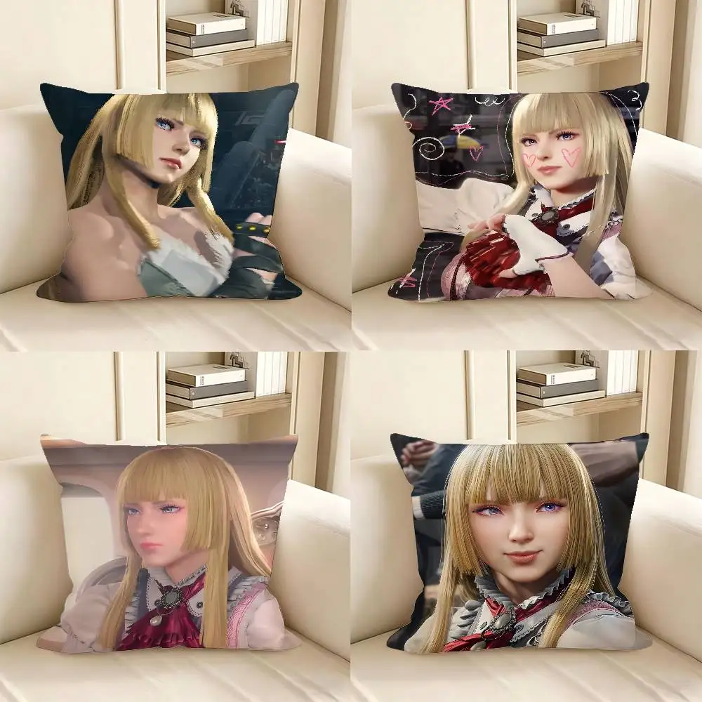 1pc Game TEKKEN 7 Lili Lapel Pillow Case Fashion Square Pillowcase Bedroom Sofa Room Ins Decoration Leisure