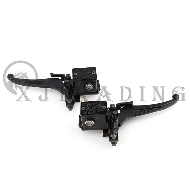 22mm Left /Right Front Master Cylinder Handlebar Hydraulic Brake Lever With Parking Brake For 150-250cc GY6 ATV Quad Bike Parts