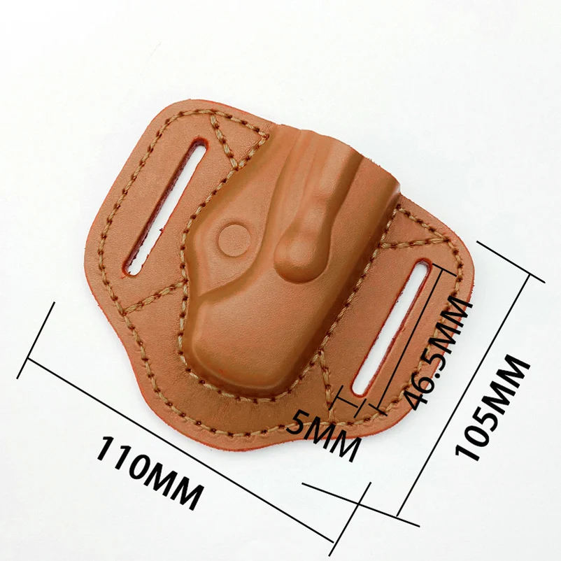 Custom Cowhide Sheath Scabbard Leather Case For Genuine Spyderco Para2 C81 Paramilitary 2 Knife Outdoor Portable Accessories