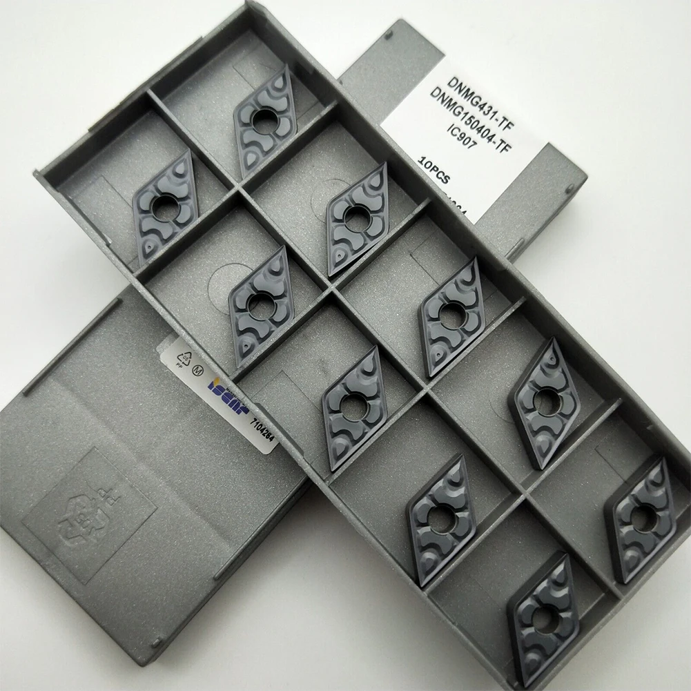 Alta resistência à aderência DNMG 150404 Inserções de carboneto TF IC907 perfeitas para processamento de corte grande, longa vida útil