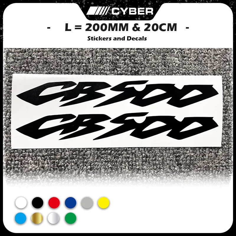 

For Honda CB500 X,R,F 2X 200MM Motorcycle Fairing Shell Hub Head Shell Fuel Tank Tail Sticker Decal Custom Colors