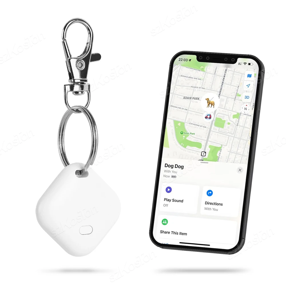 جهاز تتبع ذكي بنظام تحديد المواقع مزود بتقنية البلوتوث مع حبل يعمل مع Apple Find My APP ITag جهاز تحديد موقع تذكير لمفتاح السيارة ومكتشف الأمتعة