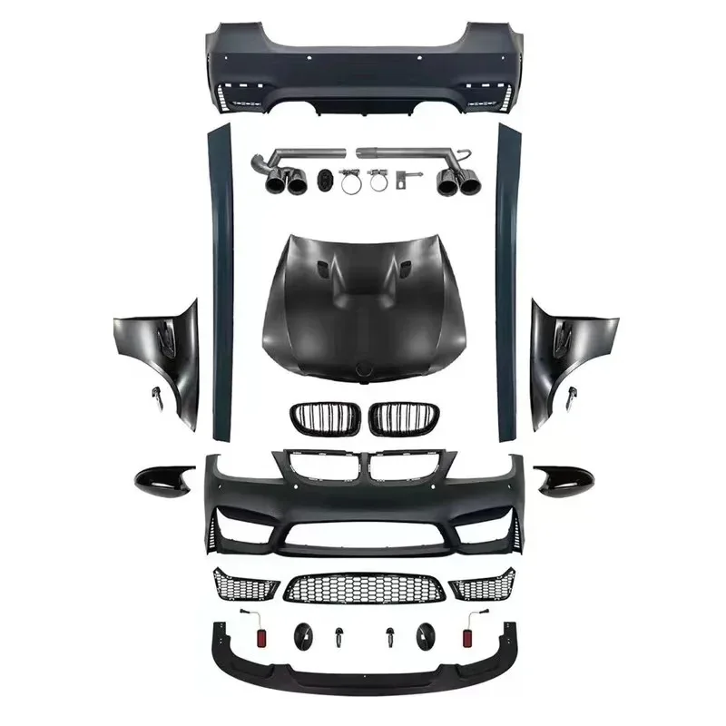 

Body Kit For S 3 Series E90, Modified M4 Bumper, Hood, Fender, And Tailpipe