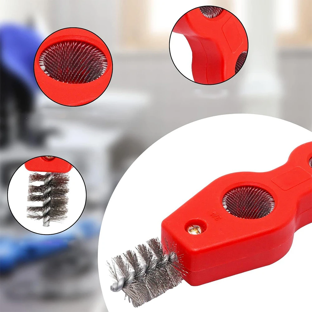 15/22MM Double-headed Copper Pipe Brush Copper Tube Polishing Reamer Pipe Cleaner Chamfering Tool Pipe Deburrer Tools ﻿