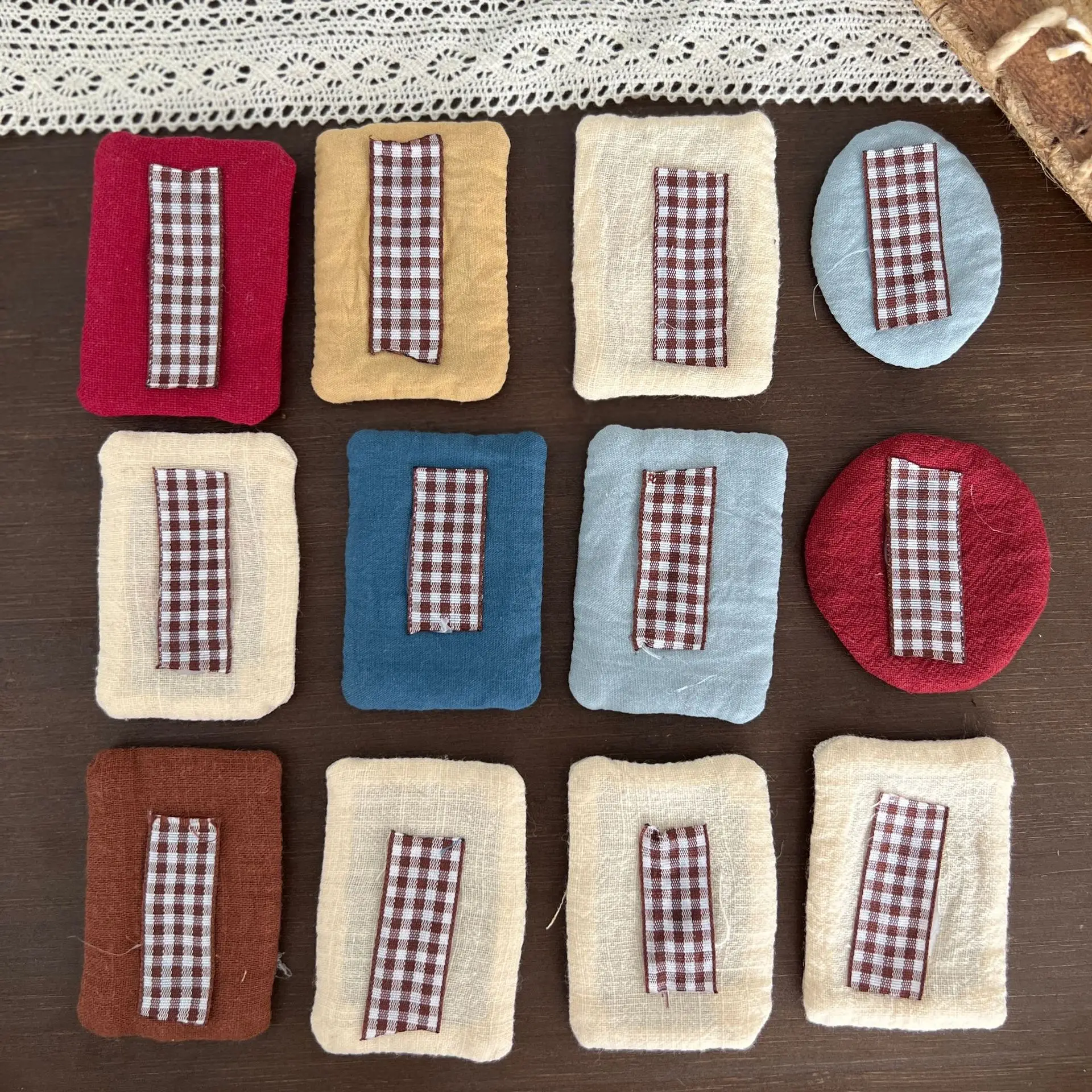 Embroidered Animal Patch 1PCS New for Women Fabric Versatile Fresh Vintage Cute Flower Square Bag Hair Accessory Decor Durable