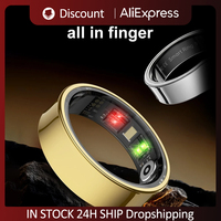 R09 Smart Ring Waterproof Health Fitness Rings Heart Rate Blood Oxygen Sleep Monitoring Fitness Tracker for Xiaomi Samsung Phone