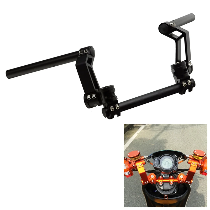 MotoLovee Motorcycle CNC 22mm Adjustable Steering Handle Bar 7/8