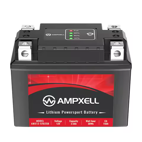 Lifepo4 motorcycle battery 12.8V 2500mAh CA150 replace lead acid YTX4L-BS/YTX5S-BS