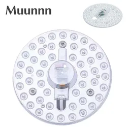 Mununnn AC220V-240V LED 링 패널 원형 조명, 차가운 흰색 원형 천장 보드 원형 램프, 3 색 디밍, 36W, 24W, 18W, 12W