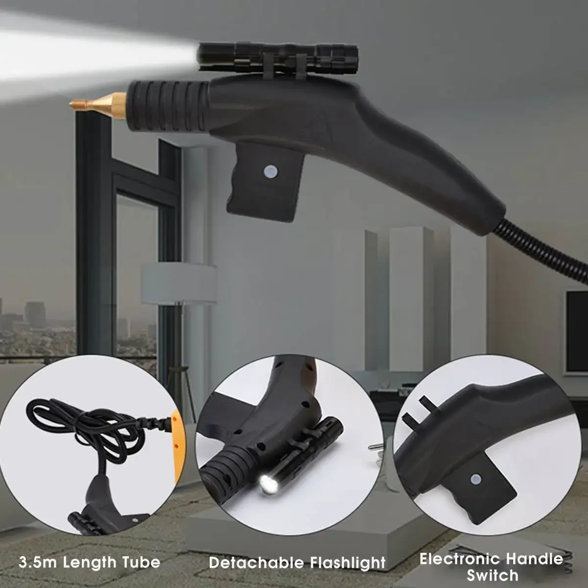 เครื่องทำความสะอาดด้วยไอน้ำแบบใช้มือถือเครื่องสร้างไอน้ำแรงดันสูง3000W 220V สำหรับห้องครัวที่ใช้ในครัวเรือน