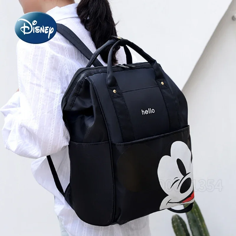 Disney Mickey New Diaper Bag Backpack Luxury Brand Fashion Trend Baby Bag Cartoon Cute Baby Diaper Bag Backpack Large Capacity