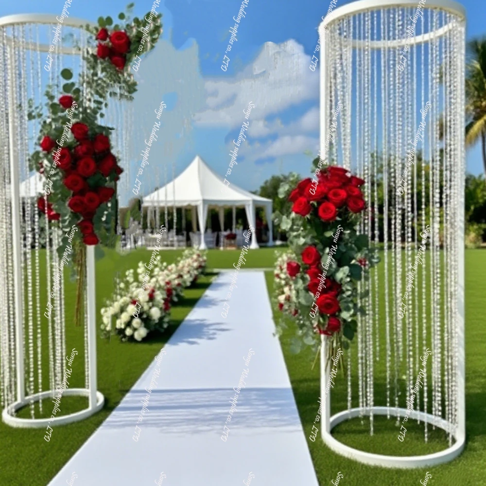 

2-6 шт. 200 см f30 свадебный акриловый дорожка дорожка цветочная подставка Декор украшения DIY хрустальный фон сценические украшения