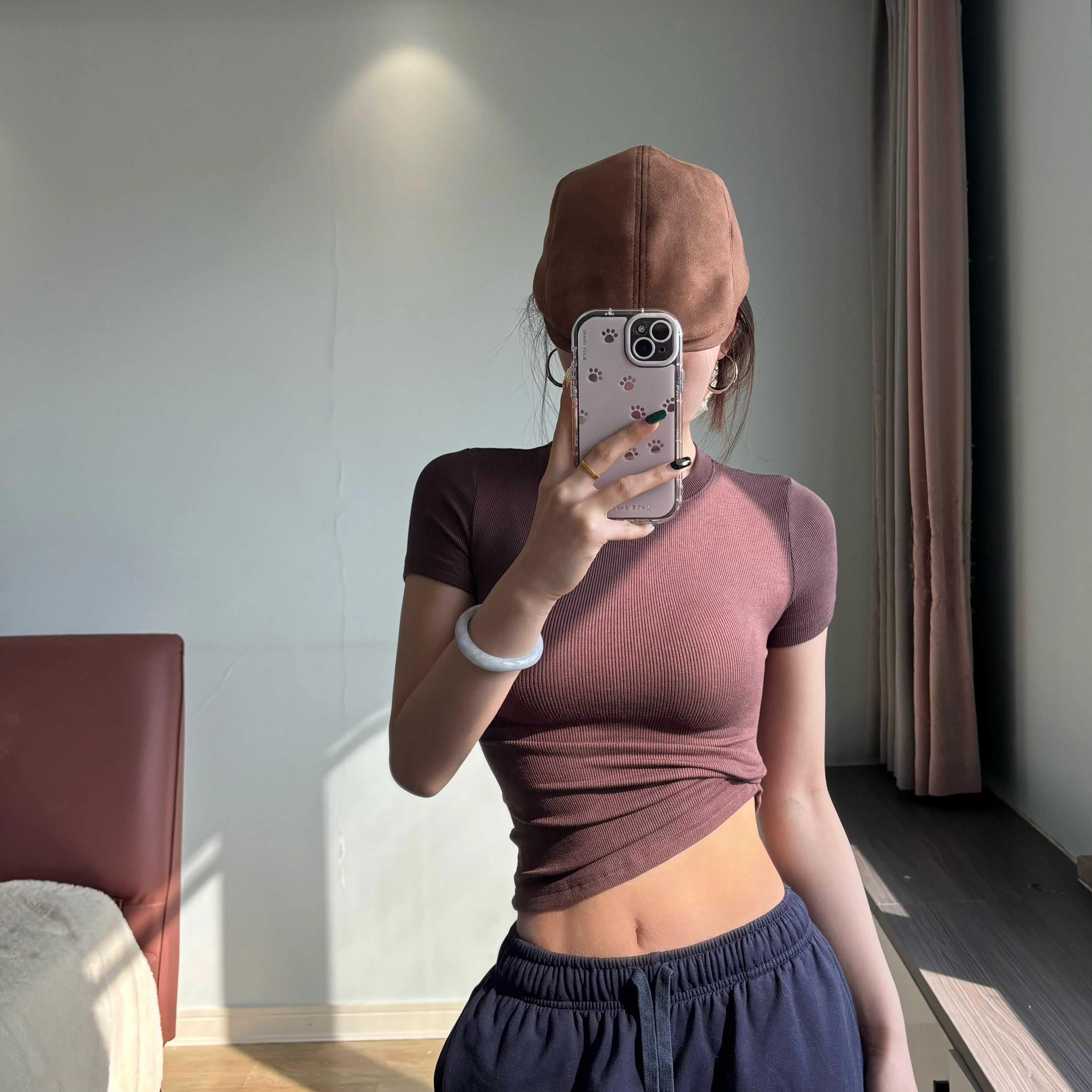 

2025 тонкие топы, новые сексуальные летние однотонные женские пуловеры с коротким рукавом и круглым вырезом, блузки, футболка