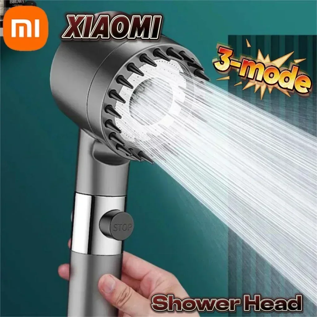 Xiaomi New High Pressurized Filter Shower Head Massage Sprayer 3 Mode Adjustable Faucet Shower Set Smart Bathroom Bath Accessory