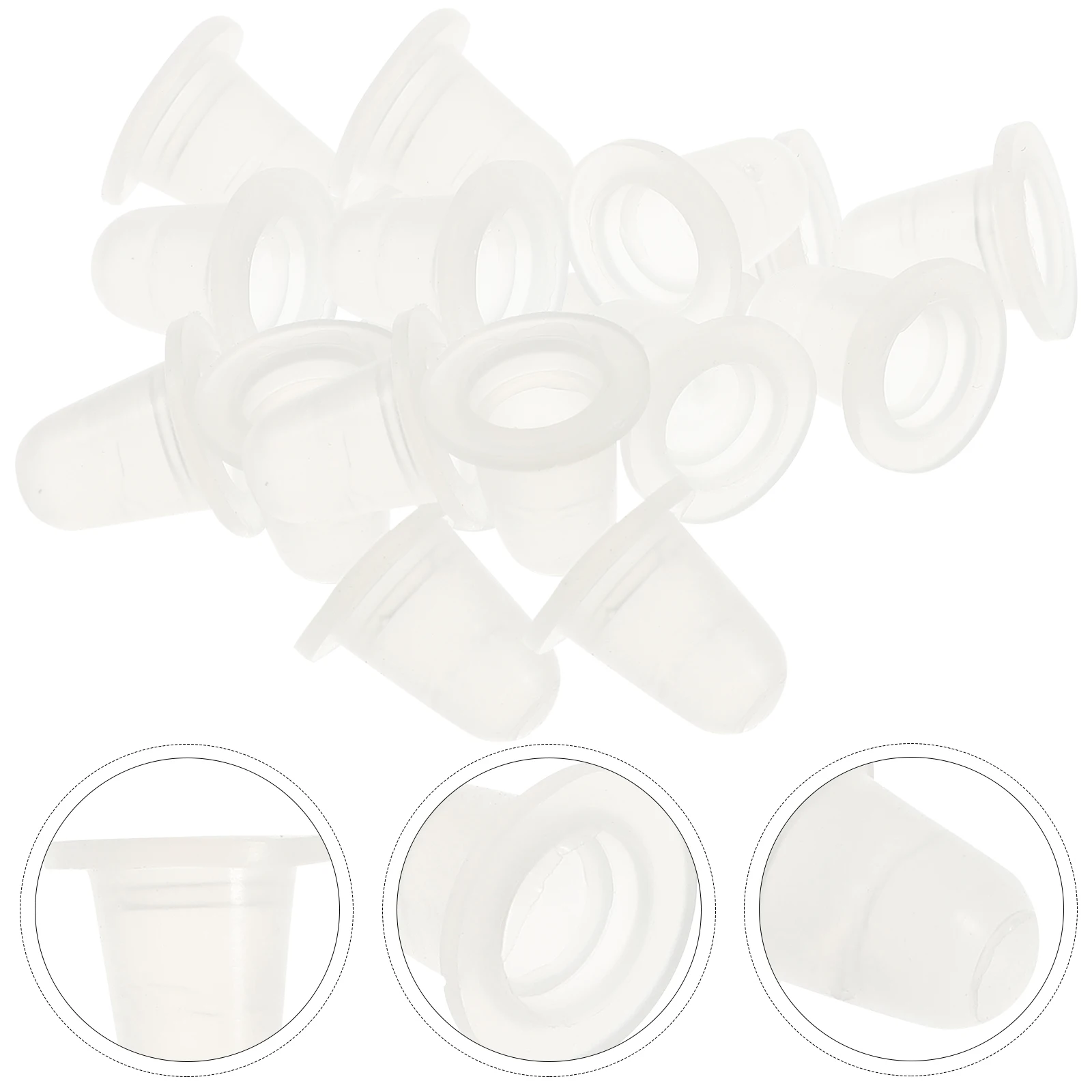 

200 Pcs Color Cup Easy to Clean Ink Cups Supplies Small Kit Multiple Use U-shaped