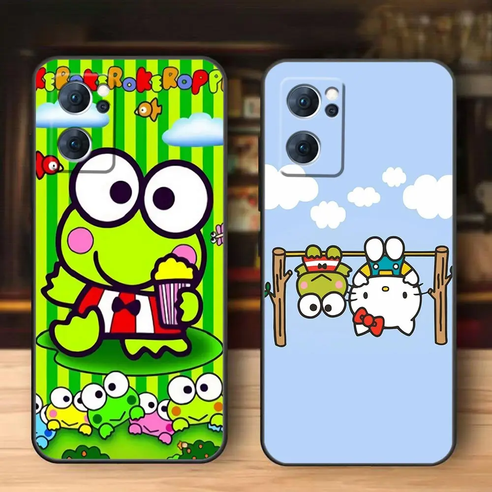 Cute F-Frog K-Keroppi Phone Case For Realme GT 2 Neo 2 3 5 NARZO 50 50I 50A C55 C53 C35 C33 C31 C30 C21 C21Y C20 Case Funda Capa