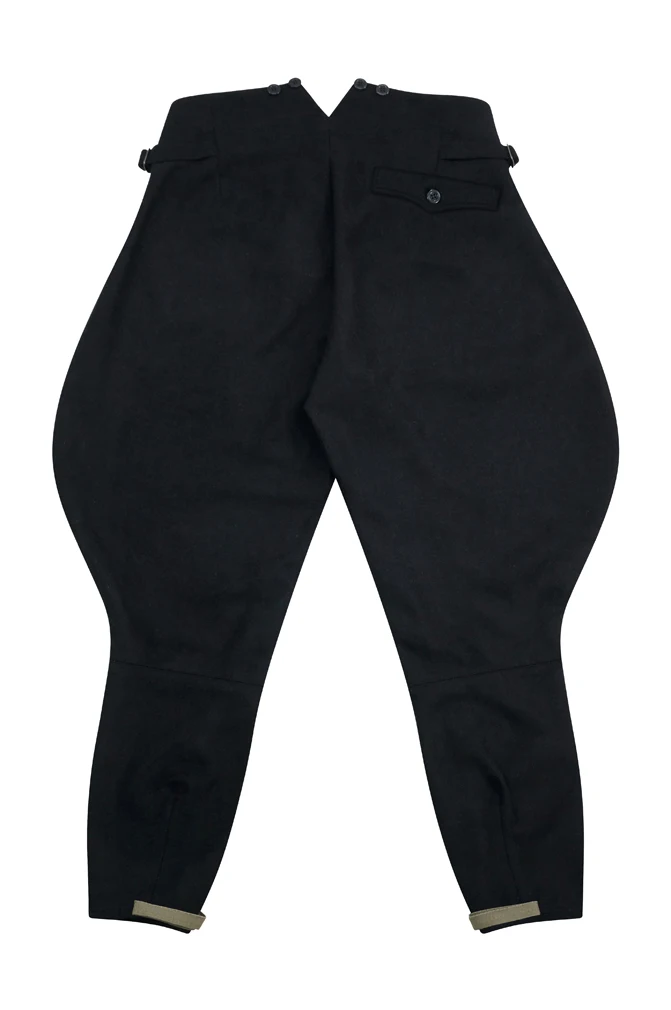 GUWR-005 WWII German Elite Black Wool Breeches