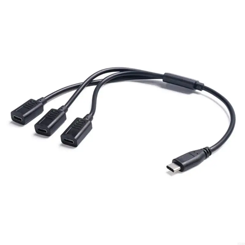 

2025 New Efficient Type C to 3 Type C Female Adapter for Rapid 5V3A Charging Supporting 3 Devices Connection