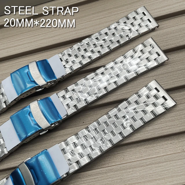 Standard 22mm Stainless Steel Watchband 904L High Quality Made Tuna Watch Strap Adjustable 22cm Length Band for Men s Watch AliExpress