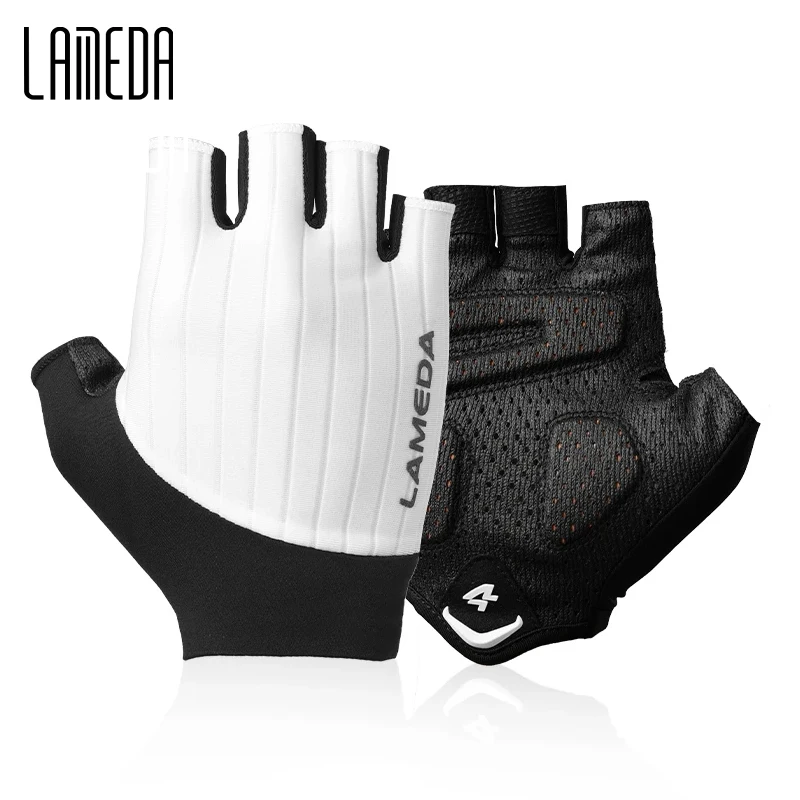 LAMEDA Summer Bicycle Gloves Half Finger MTB Cycling Gloves for Men 3D Padded Anti-Slip Shock-Absorbing Biking Bike Accessories