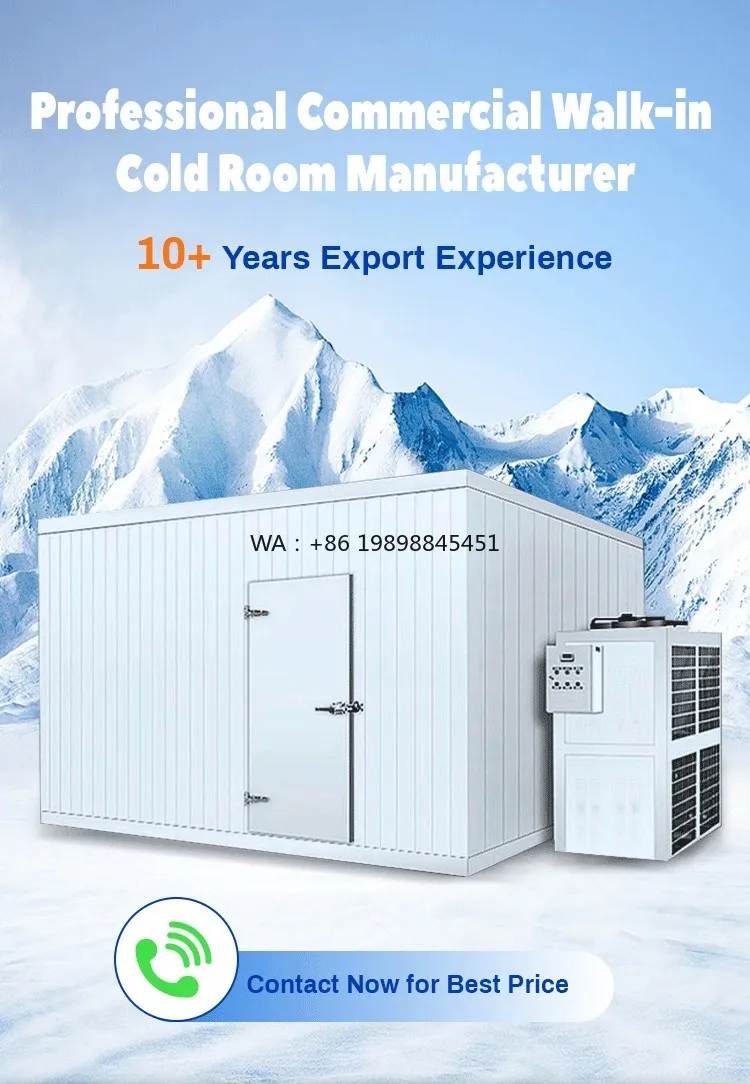 Copeland/ Frascold Compressor Permafrost Brand for Fresh Fruits & Vegetables Custom Solar Walk-in Cold Storage Room