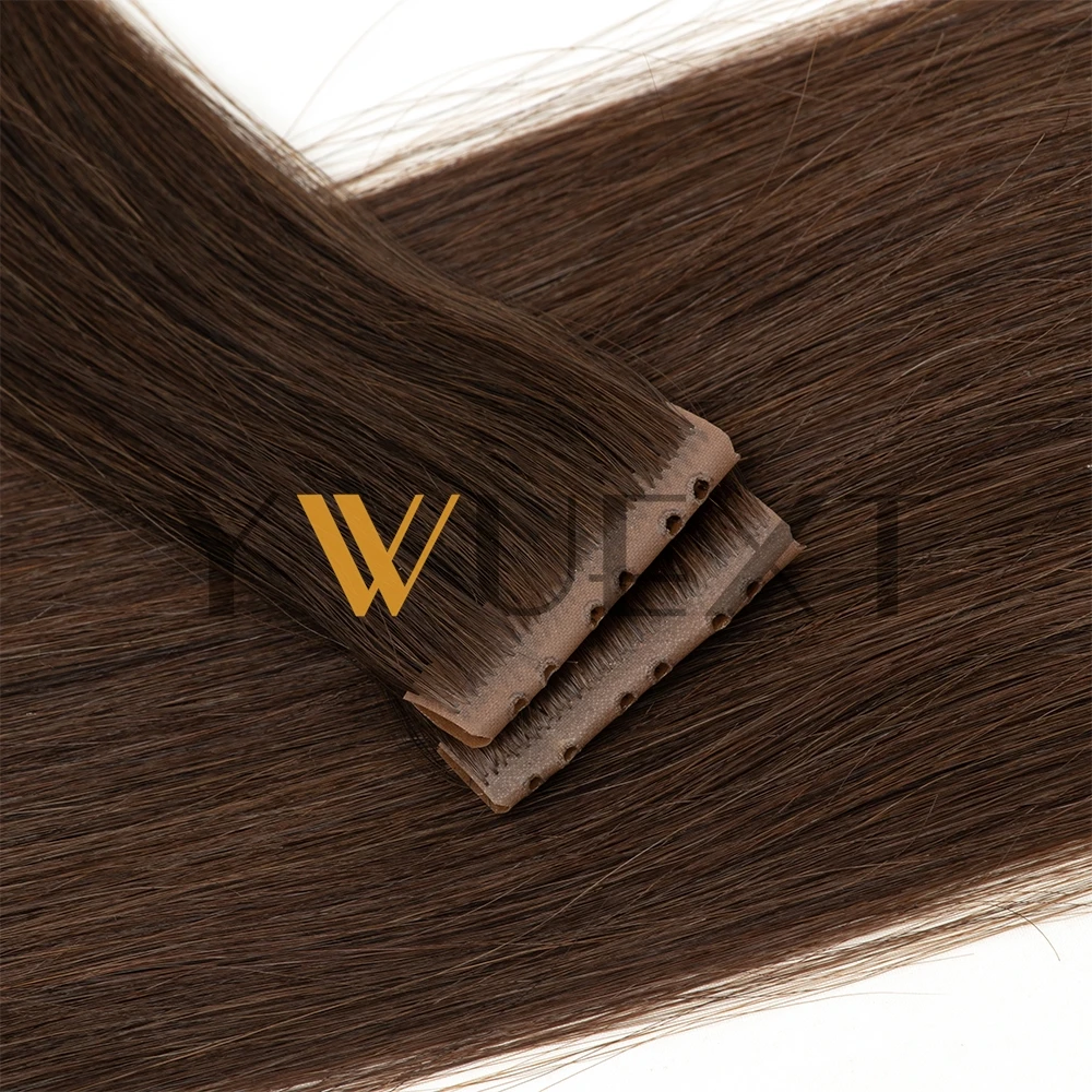 

Double Inject PU Skin Weft Hair 4cm Width Twin Tabs Human Hair 12"-24" Pull Through Micro Beads Hair Extensions 40-50g/pack