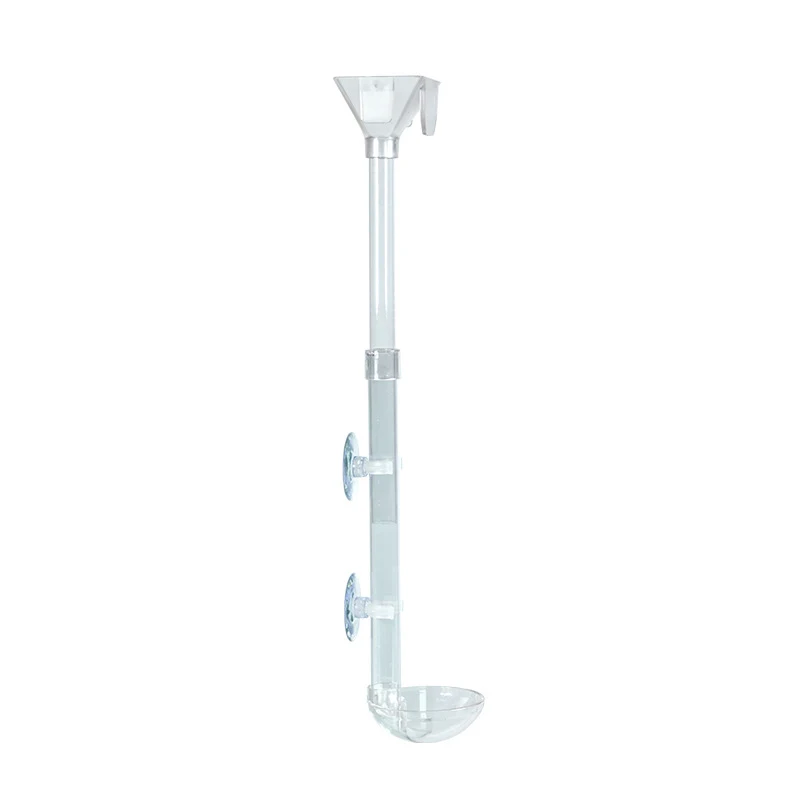 【E】Aquarium Transparante Voederbuis Set Aquarium Telescopische Aquarium Feeder Garnalen Voeden Container Feeder Kom Accessoires - afbeelding 2