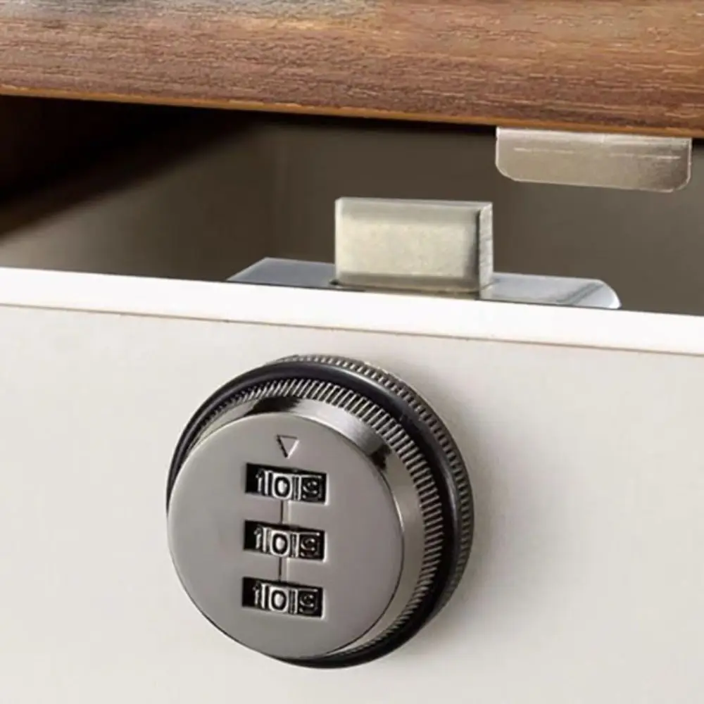3-Digit Password Door Lock Easy to Install Keyless Cabinet Password Lock solid Zinc Alloy and ABS Mechanical password lock