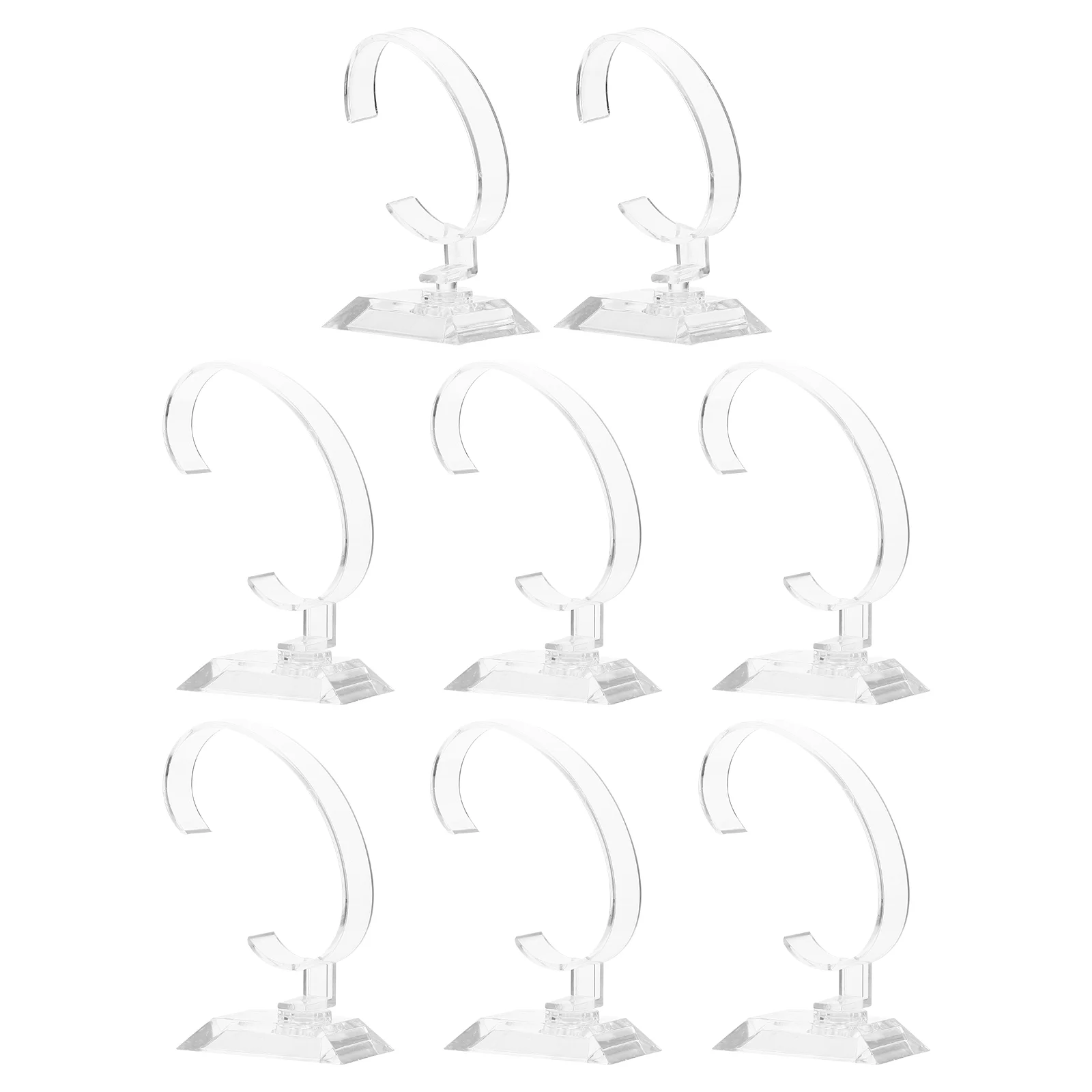 

8 Pcs Watch Display Stand Watches Desktop Shelf Plastic Jewelry Holder Earrings