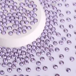 High Quality SS6-SS30 Lavender Non Hotfix Rhinestones Flatback Glass Strass Stone Glitter Gemstone DIY Decoration Accessory