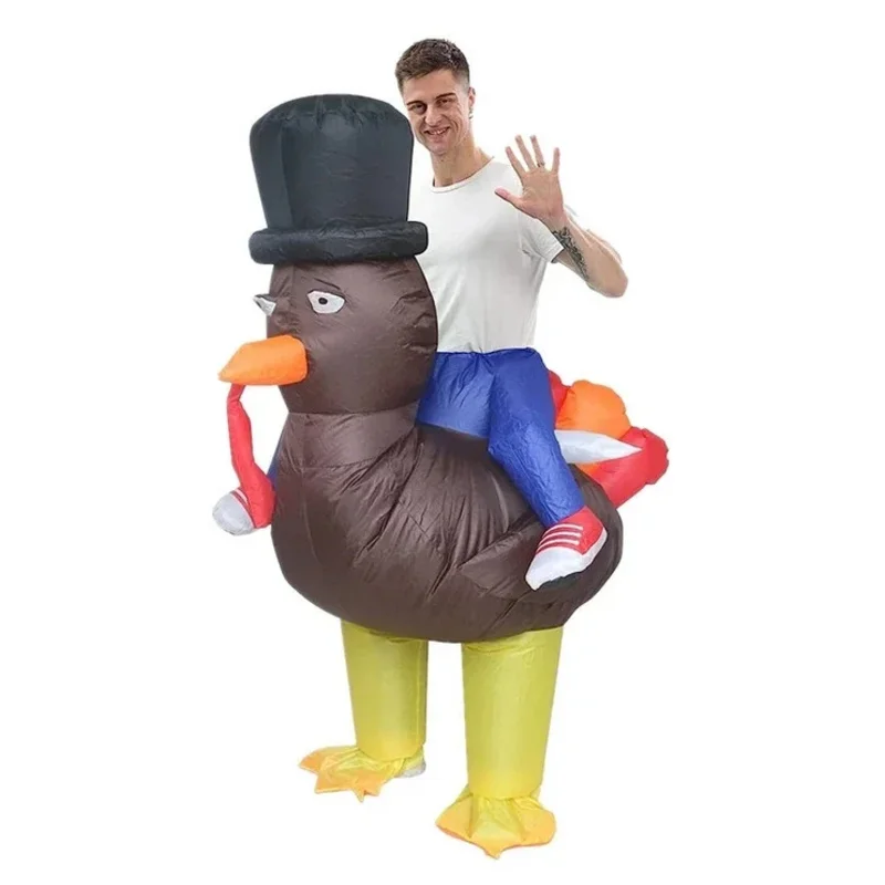 Nouveau adulte drôle dinde gonflable Costume Halloween Thanksgiving pâques Bar discothèque Cosplay Costume mascarade Cosplay