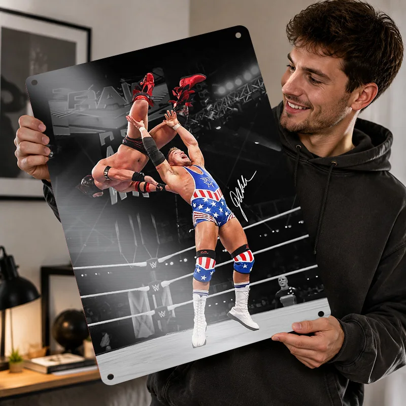 Carmelo Hayes Textured Posters Personalized Aluminum Metal Sign Premium Arena Legend Tribute Wall Art Ideal In Training Lounge