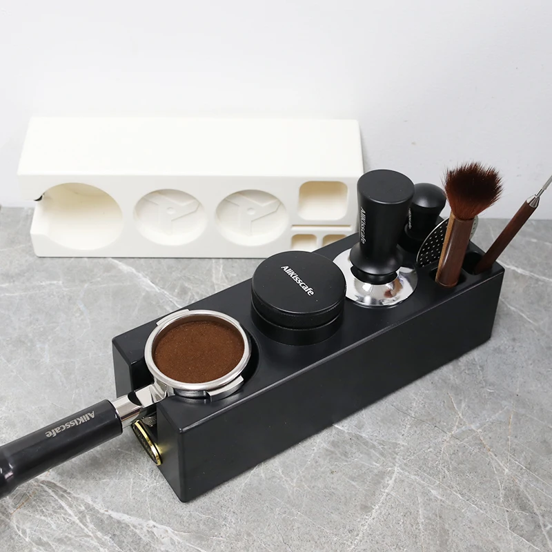 Espresso Tamping Station Tamper Distributor Stand Fit For 51mm 54m 58mm Portafilter Holder Adjustable Coffee Accessories Barista