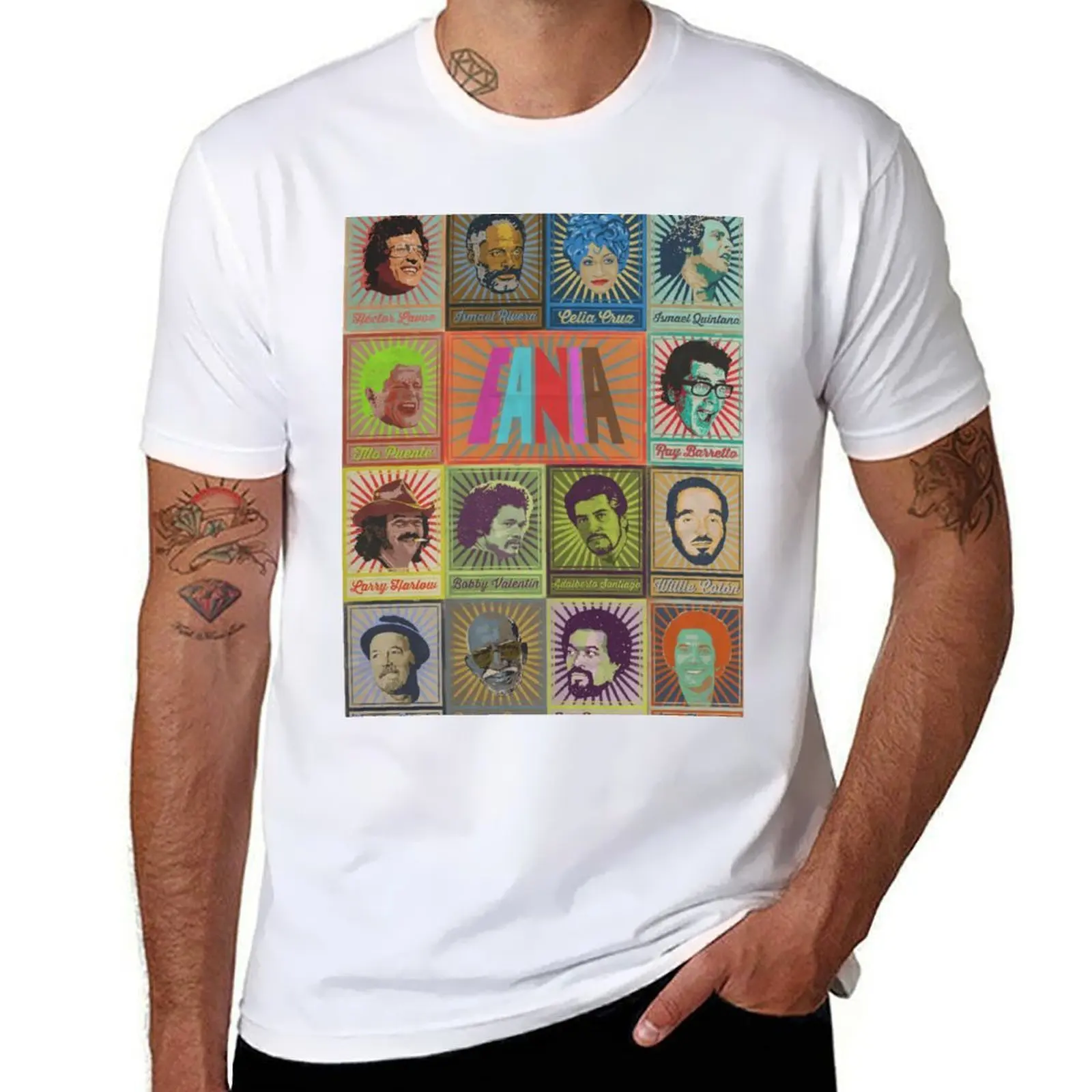 

Fania Stars Poster T-Shirt g man t shirts for men cotton t shirts man 100% T-Shirt