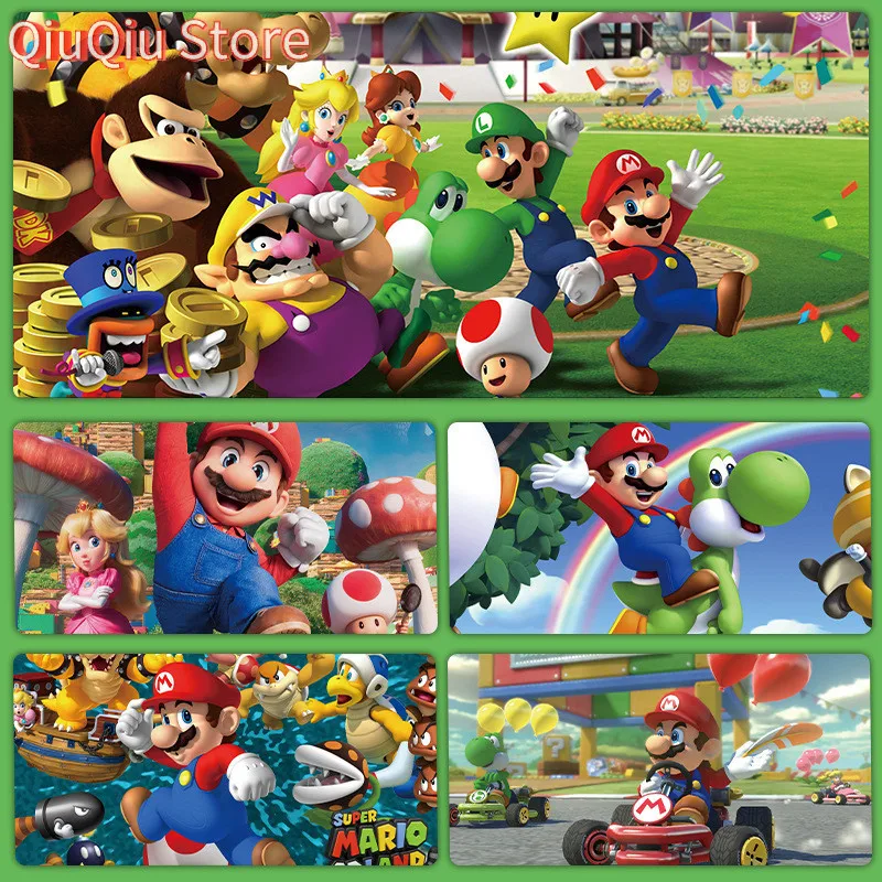 Hoạt Hình Anime Mario Mario Mario Mario Game Mouse Pad Super Mario Seaming Dày Bàn Pad Chống Bụi Bẩn Bàn Phím Miếng Lót