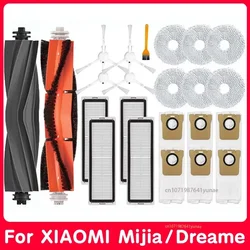 Accesorios de cepillo de filtro para Xiaomi Mijia Omni 1s B101CN B116 X10 + piezas de bolsa de polvo para Dreame L10s Ultra S10 S10 Pro, paño de fregona